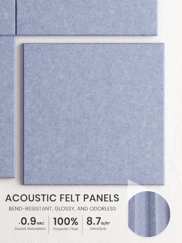 Bumusty 48"x 36" Large Felt Bulletin Board Tiles - Image 3