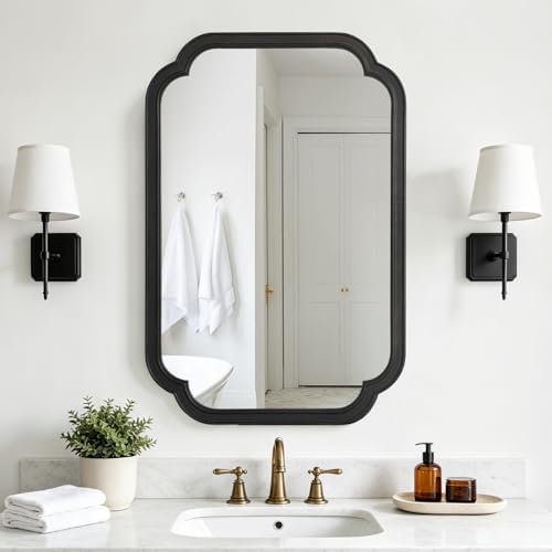 HOMECOOKIN Wood Bathroom Mirror by HOMECOOKIN
