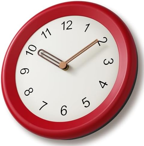 Mosewa 10" Wall Clock Silent Non-Ticking Battery Operated Wood Minimalist - Image 6