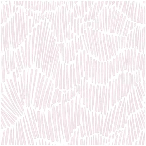 Theper Pink Contact Paper Striped Peel and Stick Wallpaper Boho 17.3"×78.8" by Theper