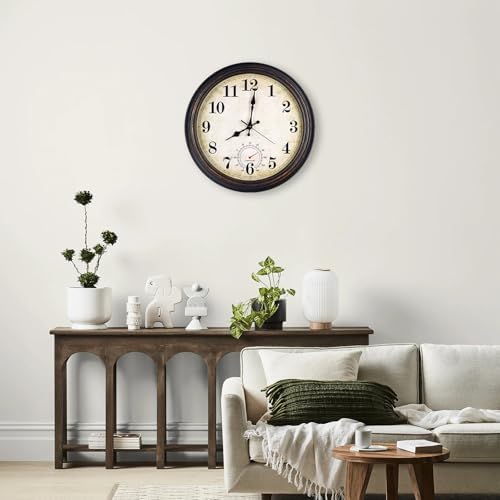 Wall Clock Battery Operated Silent Vintage Wall Clocks - Image 4