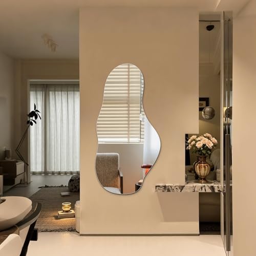 Niccy Irregular Full Length Mirror, Cloud Wall-Mounted Mirror by Niccy