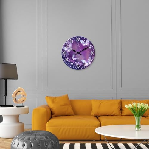 Glass Wall Clocks Battery Operated 16 Inches or Larger - Image 3