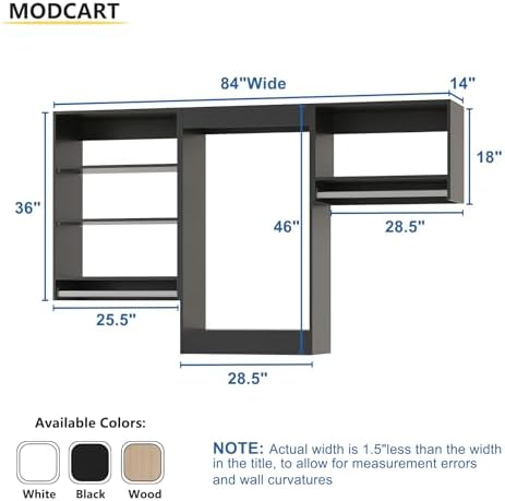 Modular Closet System, Wood Tower Closet Storage - Image 2