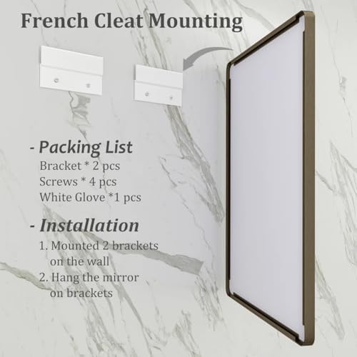 66x36 Inch Bronze Bathroom Mirror - Image 4