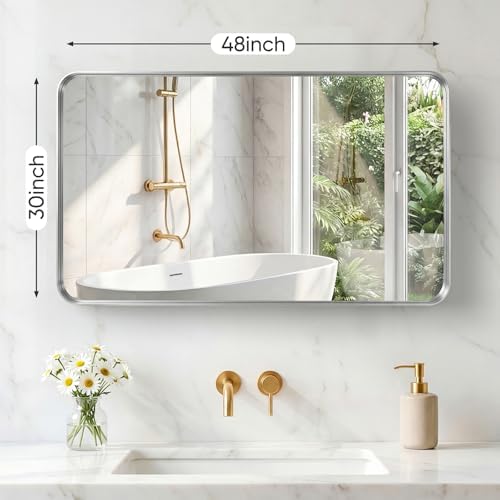 NEWBULIG Bathroom Mirror for Over Sink, 30X48 Inch Wall Vanity Mirror - Image 2