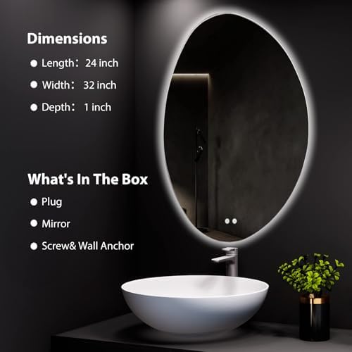 HOMECOOKIN LED Irregular Bathroom Mirror - Image 6