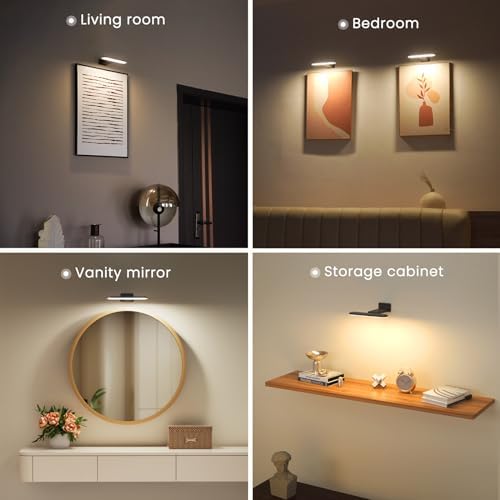 FULEN 4 Pack Picture Lights for Wall, Art Lights for Painting, Battery Operated - Image 4