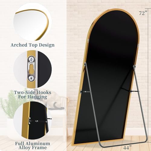 72"x44" Arched Full Length Mirror - Image 5
