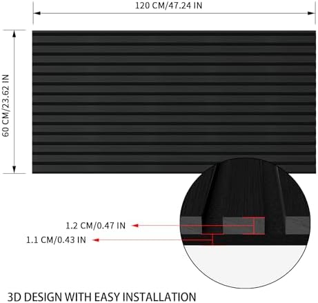 Luxdecor Acoustic Wood Slat Wall Panels - Image 5