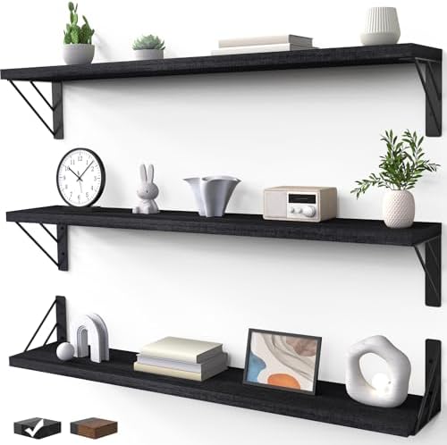 BAYKA 36 Inch Long Wall Mounted Floating Shelves by Bayka