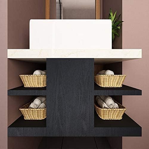 tiltil Black Wood Peel and Stick Wallpaper Wood Contact Paper 17.7" × 787" - Image 5
