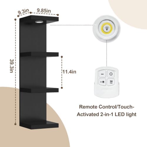 4 Tier Floating Wall Shelf - Image 2
