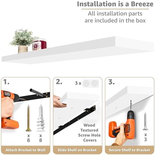 Sorbus Floating Shelves for Wall Storage - Image 4