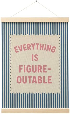 FGFK Everything Is Figureoutable Inspirational Wall Art Poster Hanger Frame by WelcometoFGFKhome