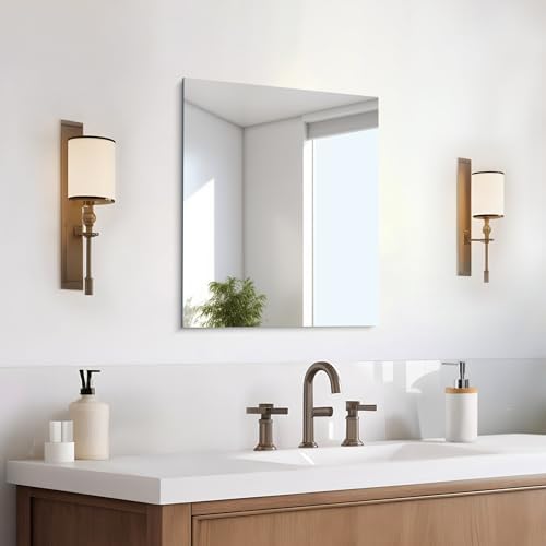 CILIBER Frameless Mirror 16"x20", Rectangle Bathroom Mirror, Shatterproof by CILIBER