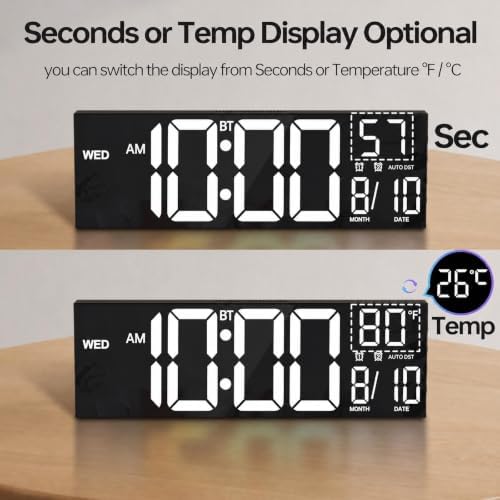JALL 16.2" Large Digital Wall Clock - Image 4