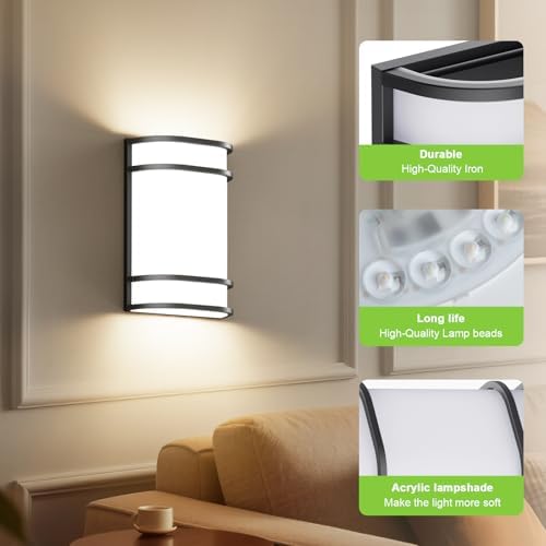 Led Wall Lights Indoor- Modern Wall Sconce Lighting 3000K/4500K/6000K - Image 6