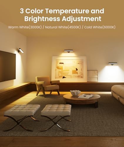 Rechargeable Battery Operated Wall Sconces 7500mAh, Wall Lights - Image 5