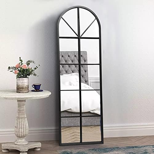 65×22" Arched Window Finished Full Length Mirror, Wall Mirror - Image 4
