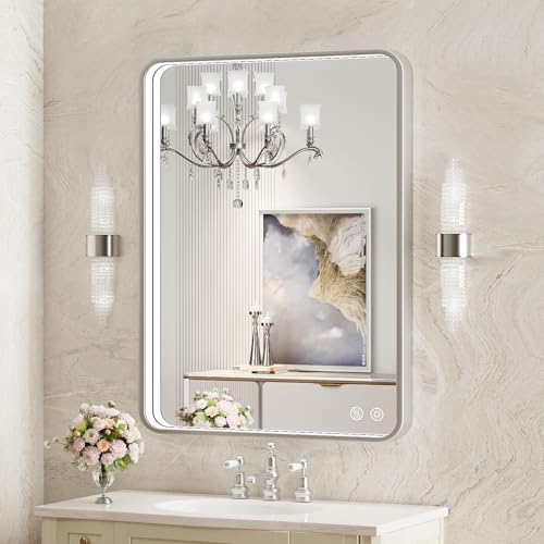 28x36 Inch LED Bathroom Mirror by FTOTI