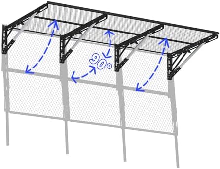 Heavy Duty Foldable Garage Storage Shelves Wall Mounted Metal Rack Unit by Unknown