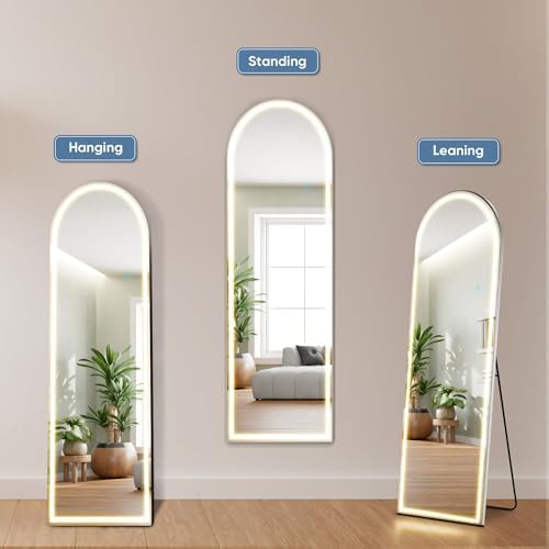DUMOS Arched LED Mirror Full Length Standing - Image 4