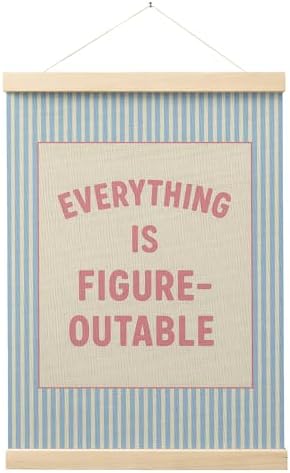 FGFK Everything Is Figureoutable Positive Affirmations Wall Art Poster Hanger by WelcometoFGFKhome