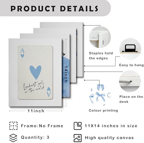 okaxscm Trendy Blue Coquette Bow Cherry Disco Ball Lucky 8 Ball Ace Card - Image 2