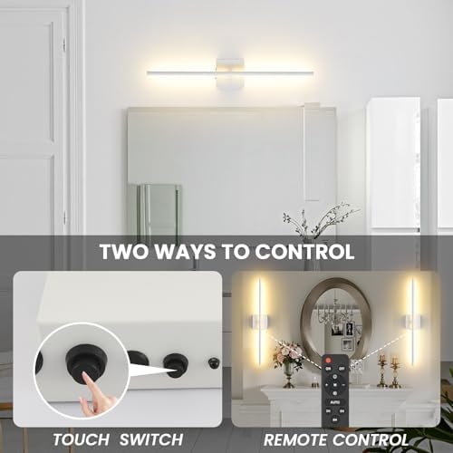 Rechargeable Battery Operated Wall Sconces, 11000mAh Wireless White Wall Lights - Image 5