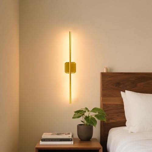 Battery Operated Wall Sconce Wireless Detachable 360°Rotate Dimmable 1 Pack by GvvooHome