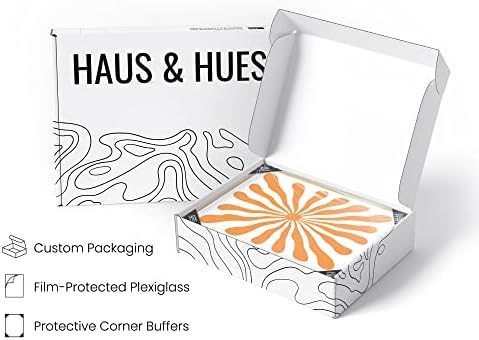 HAUS AND HUES Abstract Orange Wall Art - Image 4