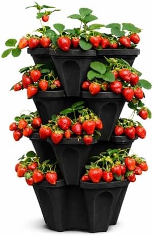 Vertical Garden Planter 4 Tier Stackable System 16 Plants, Space Saving Herb - Image 6