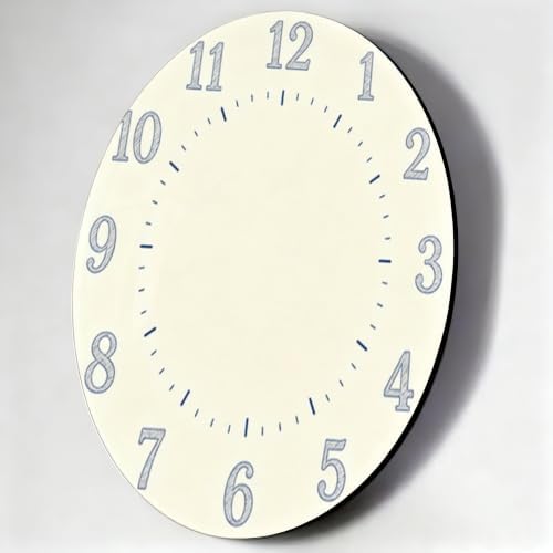 Minimal Sketch Numeral 2D Wall Clock Art Print, Silent Non-Ticking, 10 &12 Inch - Image 7
