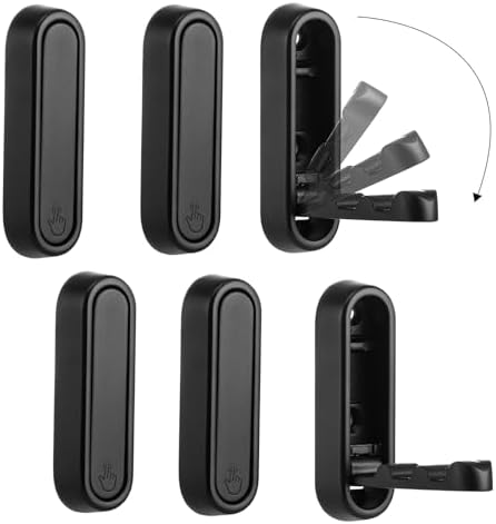 Dntorx Folding Wall Hooks, 6 Pack, Zinc Alloy, Heavy Duty Coat Hooks by Dntorx