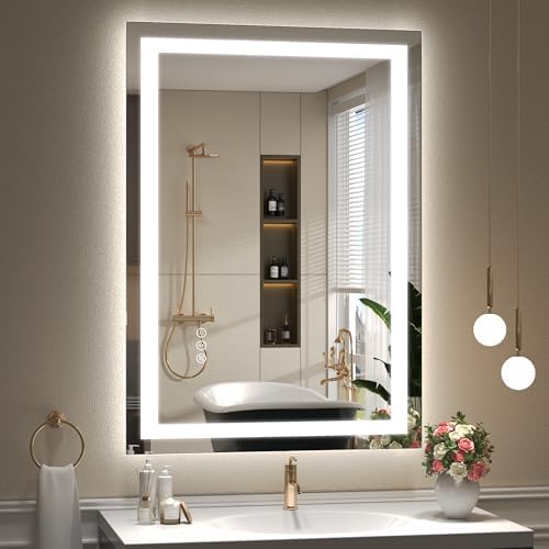 24x36 LED Lighted Bathroom Mirror by ODDSANMirrors