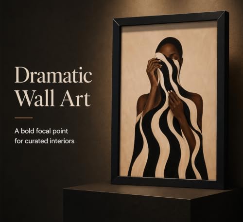 Framed Black Woman Portrait Wall Art, African American Canvas Print - Image 2