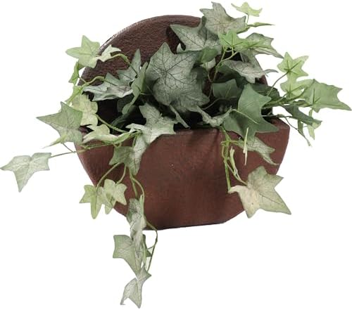 Sunnydaze 12-Inch Round Polyresin Wall Planter by SunnydazeDecor