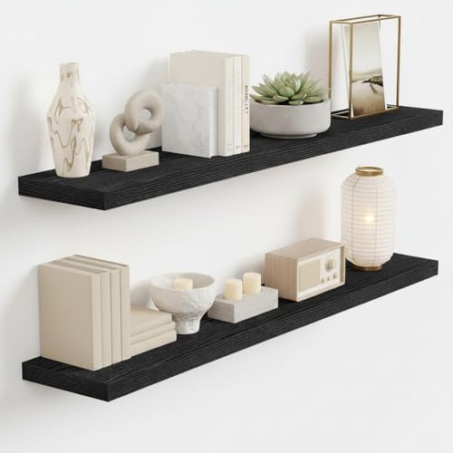 Vivelove Floating Shelves 9 inch Deep 40”Long Set of 2 by VIVELOVE