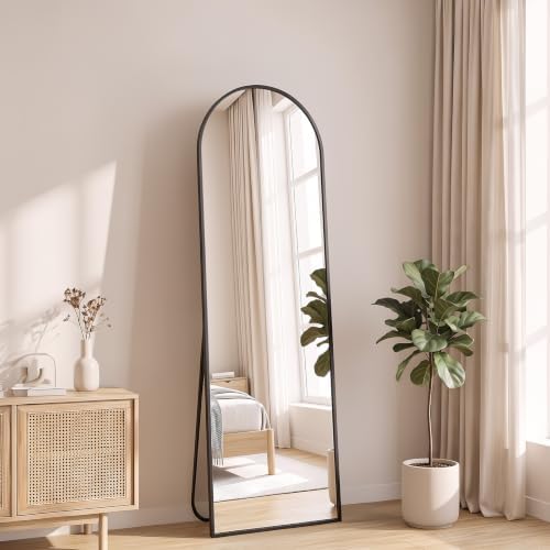 NEWBULIG Arched Full Length Floor Mirror 56"x15", Body Standing Mirror by NEWBULIG