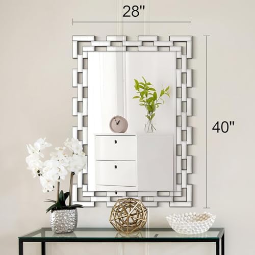 Chende Decorative Mirrors for Wall, Rectangle Accent Mirror for Living Room - Image 5