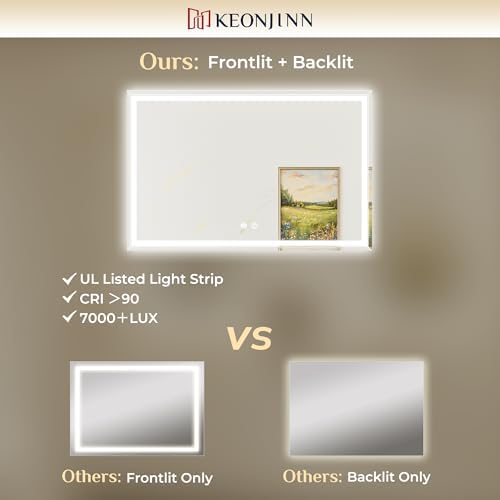 Keonjinn Beveled Lighted Mirror - Image 4