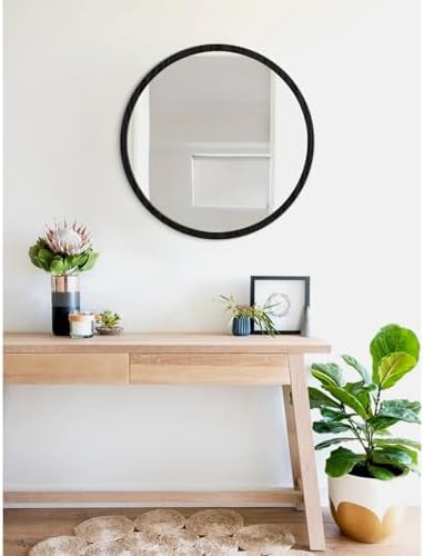 JJUUYOU Circle Wall Mirror 16 Inch Round Wall Mirror - Image 5