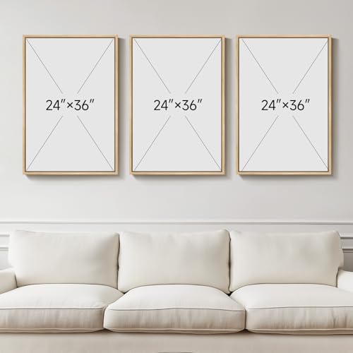 Large Framed Boho Abstract Beach Wall Art - Image 4