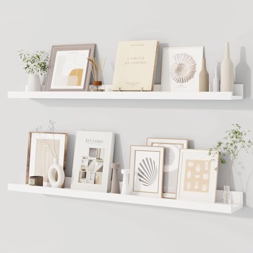 Dreamland Picture Ledge Shelf for Wall, Floating Shelves Set of 2, 36 Inch Long by Dreamland