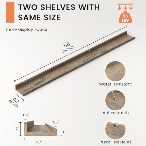 Picture Ledge Shelf, Long Floating Shelves - Image 2