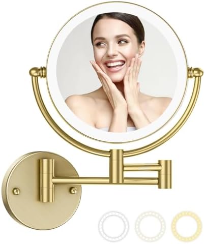 8" Wall Mounted Makeup Mirror by LEDOOLE