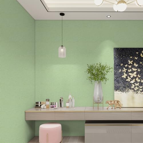 Grasscloth Peel and Stick Wallpaper Green Textured Contact Paper, Countertop - Image 5