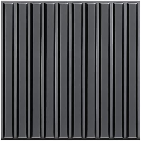 TroyStudio Slat Acoustic Sound Diffuser Panels, 19.7 X 19.7 X 0.5 inches 12 Pcs by TroyStudio