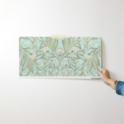 Spoonflower William Morris Pink Peel and Stick Wallpaper - Image 7